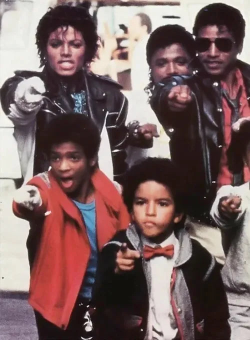 Michael Jackson signature black and white leather jacket in USA