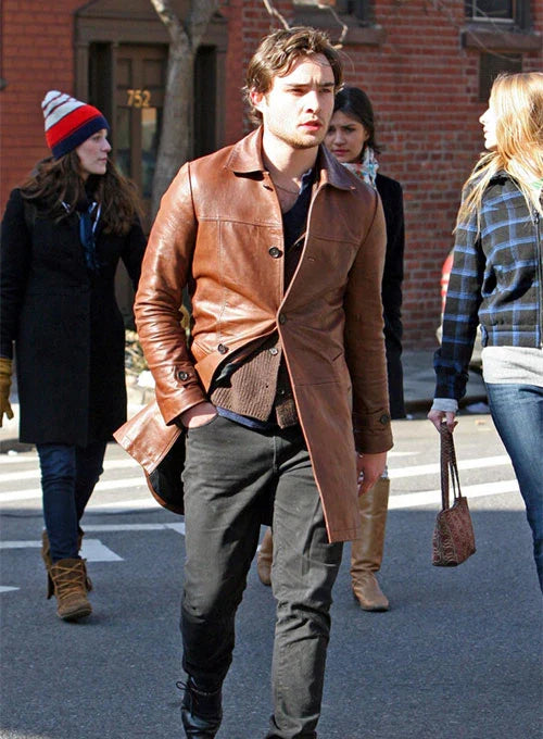 Stylish trench coat by TJS inspired by Westwick's fashion