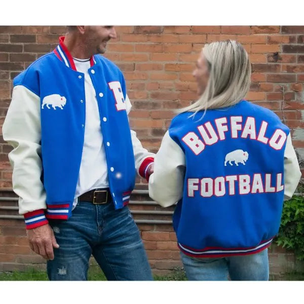 High-quality Buffalo Bills varsity jacket for fans and collectors