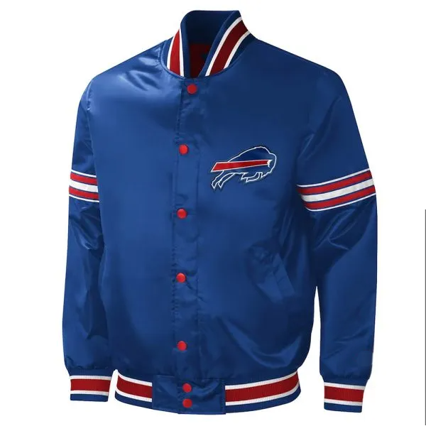 Buffalo Bills Midfield Royal Satin Jacket in USA