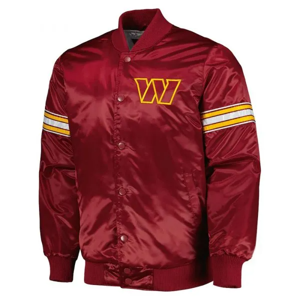 The Pick and Roll Washington Commanders Satin Jacket in USA