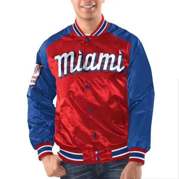 Buy Renegade Florida Marlins Red and Blue Jacket