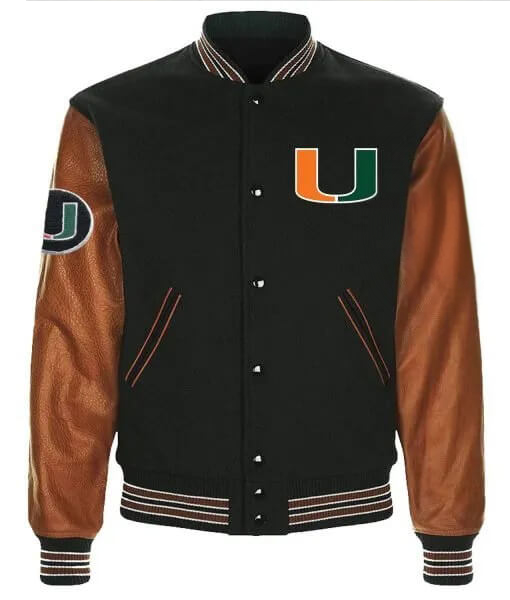 Front View Miami Hurricanes Classic Jacket