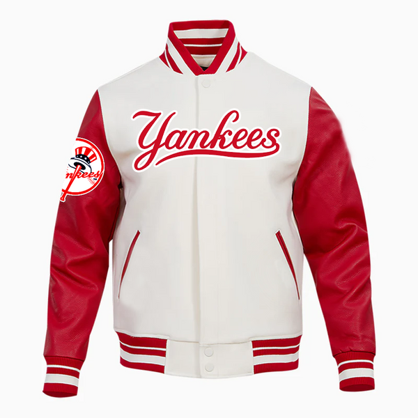 MLB Red and White Yankees Jacket