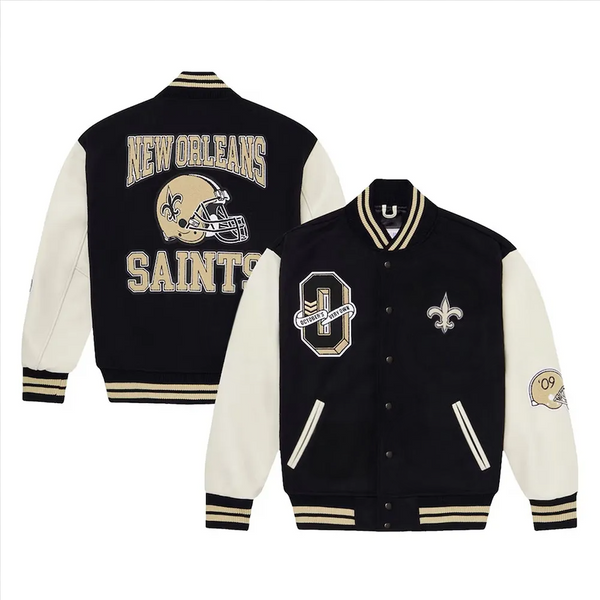 NFL New Orleans Saints Wool Jacket for Men and Women