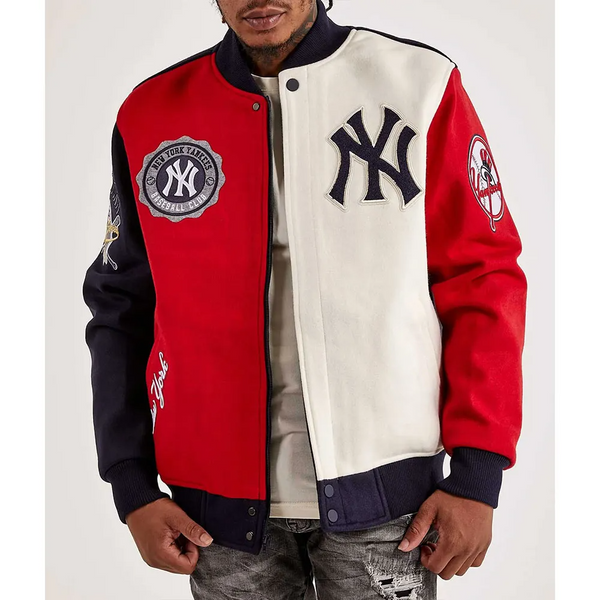 NY Yankees 27X World Series Varsity Jacket Front View in USA