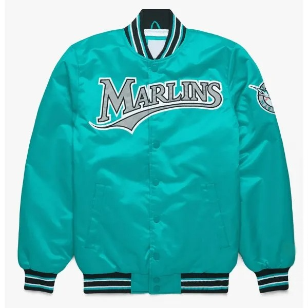 Miami Marlins classic teal satin jacket

