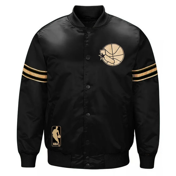 NBA Golden State Warriors Satin Jacket Men and Women