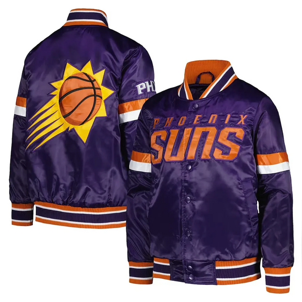 NBA Phoenix Suns Satin Jacket Men and Women