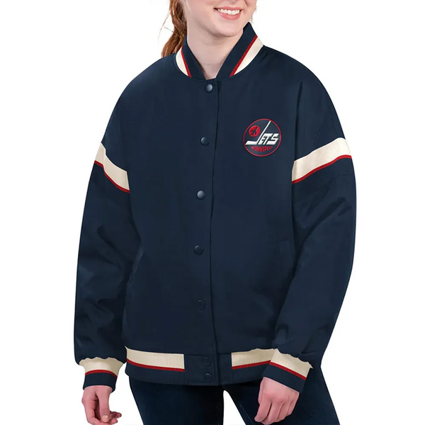 NHL Winnipeg Jets Satin Jacket Men and Women