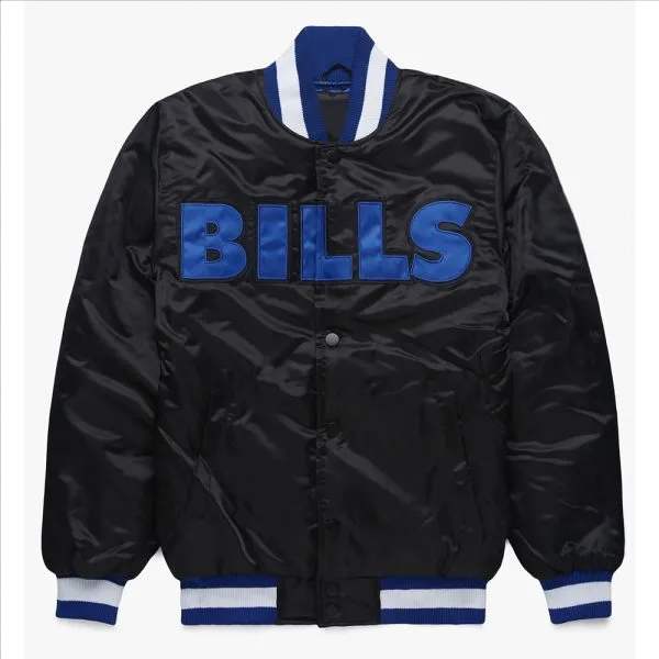 Front View buffalo bills blackout jacket