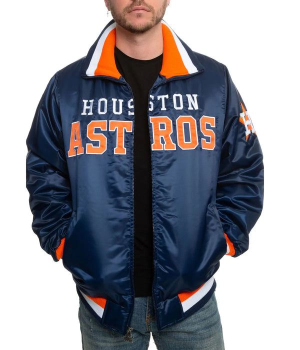 MLB Houston Astros Satin Jacket Men and Women