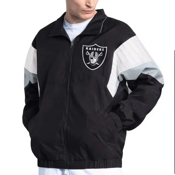 Las Vegas Raiders black full-zip jacket

