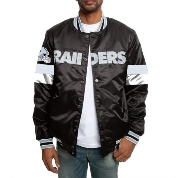 Antonio Pierce Las Vegas Raiders black satin jacket

