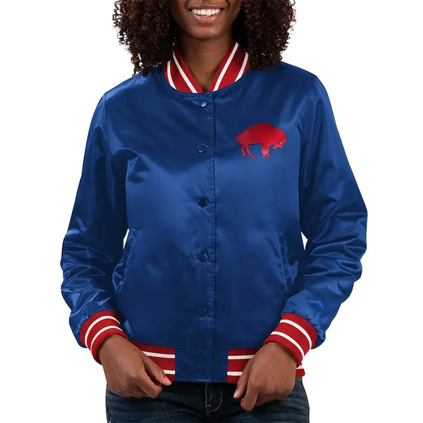 NFL Buffalo Bills Satin Jacket For Women and Men