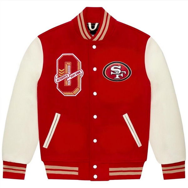 NFL San Francisco 49ers lettermen jacket in United state market