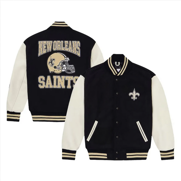 NFL New Orleans Saints Wool Jacket for Men and Women