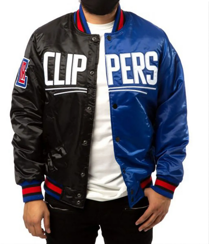 LA Clippers Starter Bomber Jacket for fans, classic style in United State Market