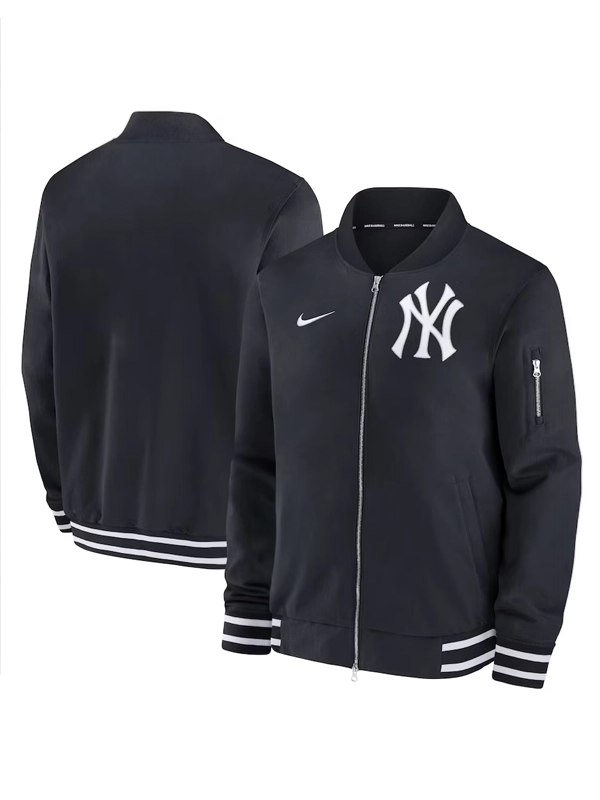 Front & Back View New York Yankees Bomber Jacket