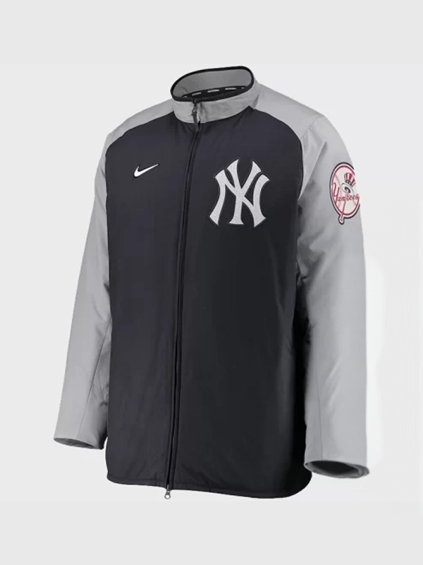 Front View New York Yankees Dugout Jacket