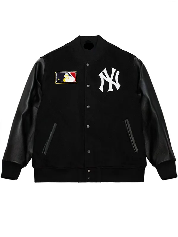 Front View Varsity Yankees New York Wool Jacket Men and Women