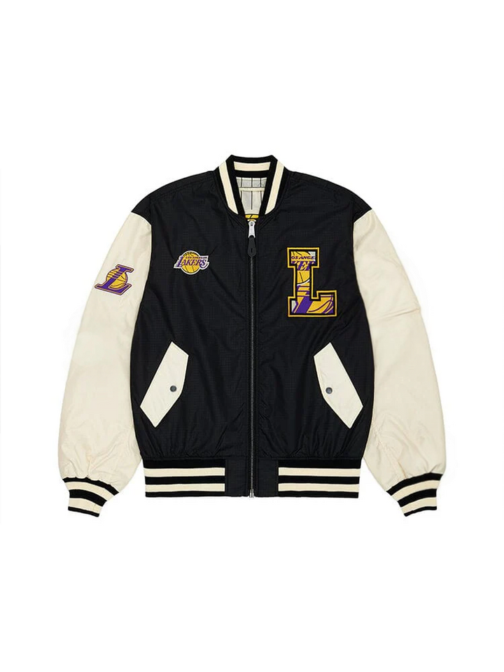 back view NBA LOS ANGELES LAKERS BOMBER JACKET