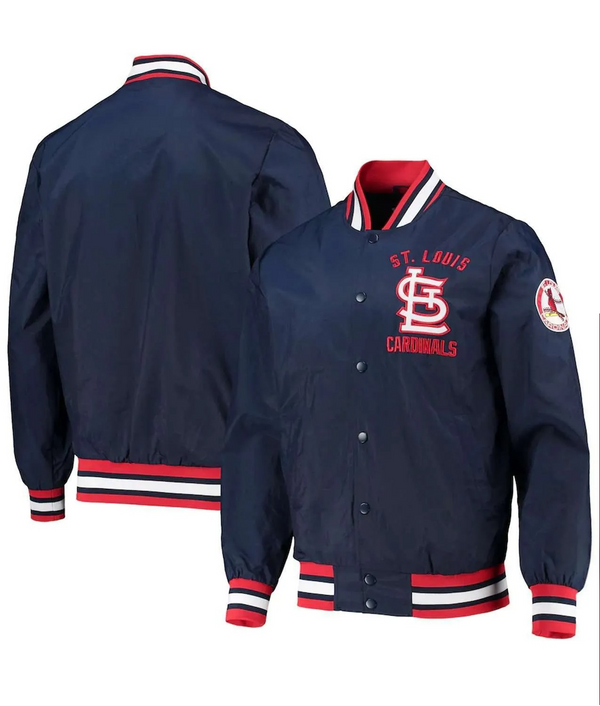 St. Louis Cardinals Jet III navy satin jacket

