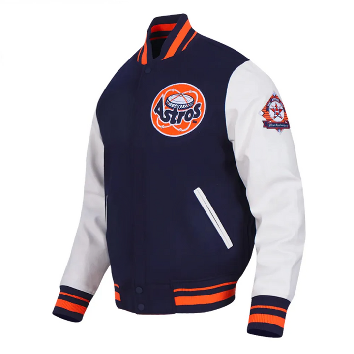 Fron tView Houston Astros Wool Jacket: