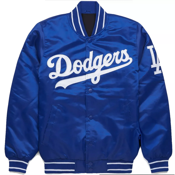 MLB Los Angeles Dodgers Blue Satin Baseball Jackets in USA