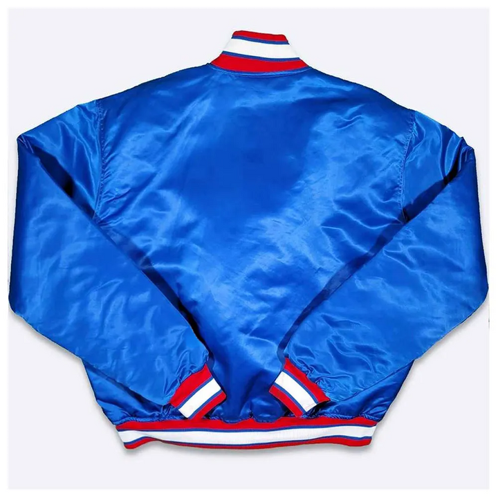 Back View Atlanta Braves Satin Jacket