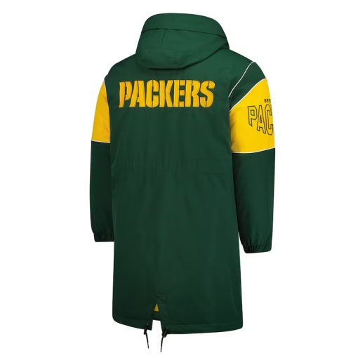 Front view of Green Bay Packers Dynasty stadium jacket


