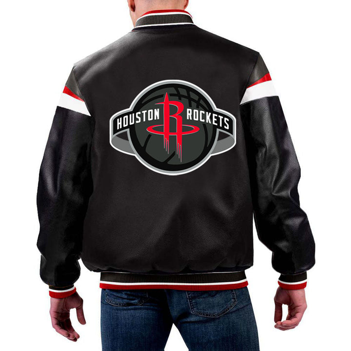 NBA Houston Rockets Leather Jacket for Men and Women in USA