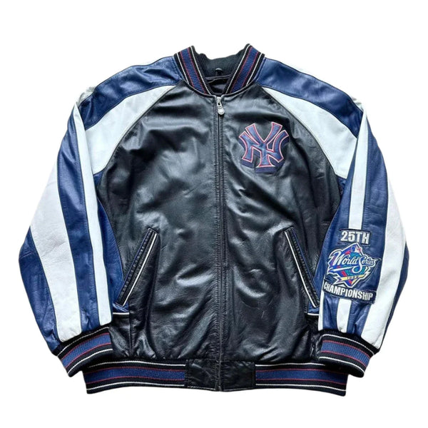 Vintage ‘99 New York Yankees 25th Championship Leather Jacket