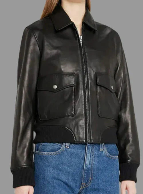 Jennifer Connelly Dark Matter Leather Jacket Front View in USA