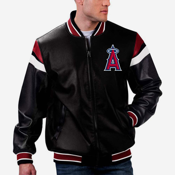 Los Angeles MLB jacket in leather in France style