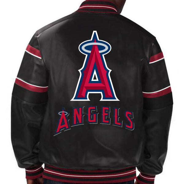 MLB Los Angeles Angels Leather Jacket For Men and Women