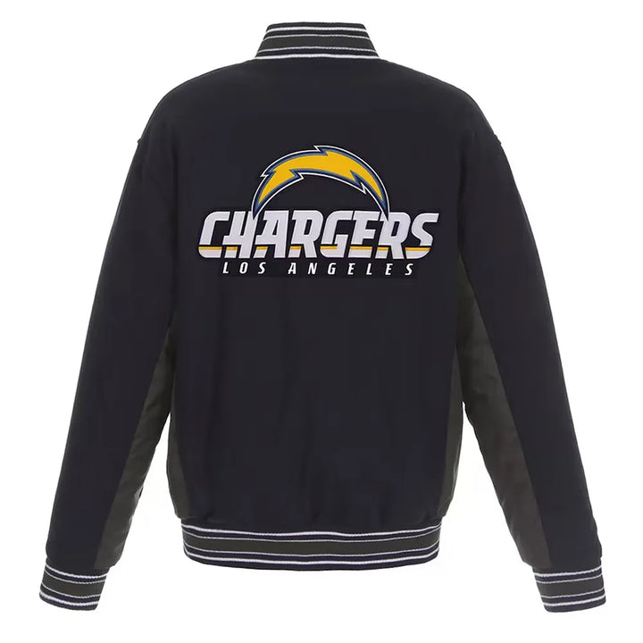 Stylish Los Angeles Chargers Wool Jacket with Full-Snap Closure in USA