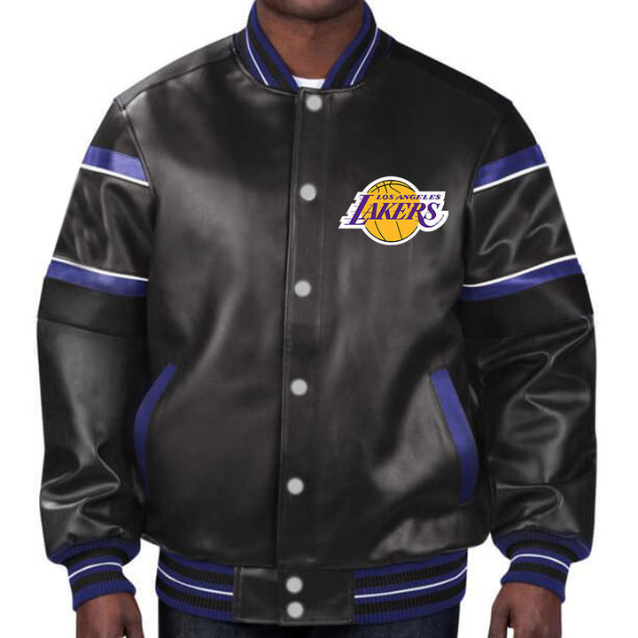 Los Angeles Lakers unisex leather jacket for men and women in American Market