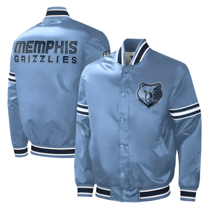 NBA Memphis Grizzlies Satin Jacket Men and Women