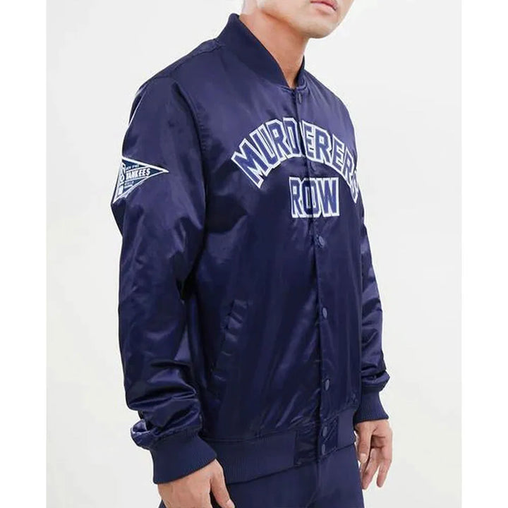 Eye-catching New York Yankees Satin Jacket with Vintage Flair in USA