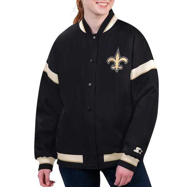 NFL New Orleans Saints Varsity Jacket for Men and Women