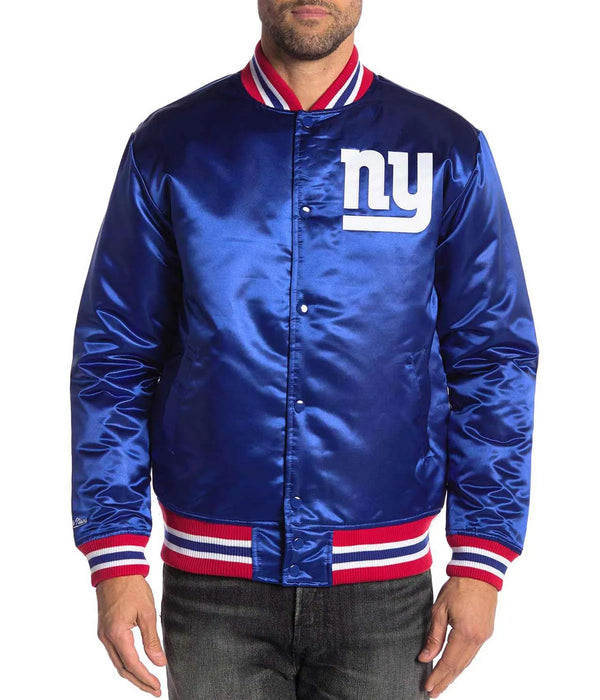 NFL New York Giants Satin Jacket for Men and Women