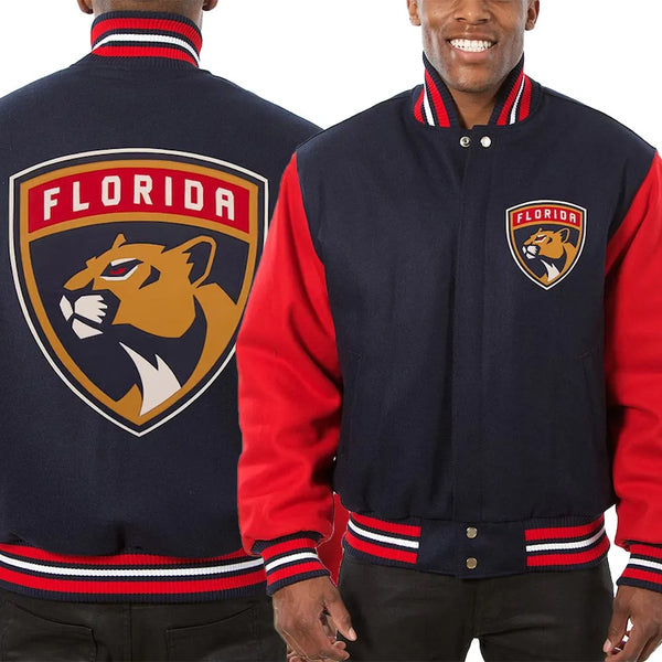 NHL Florida Panthers Wool Jacket Men and Women