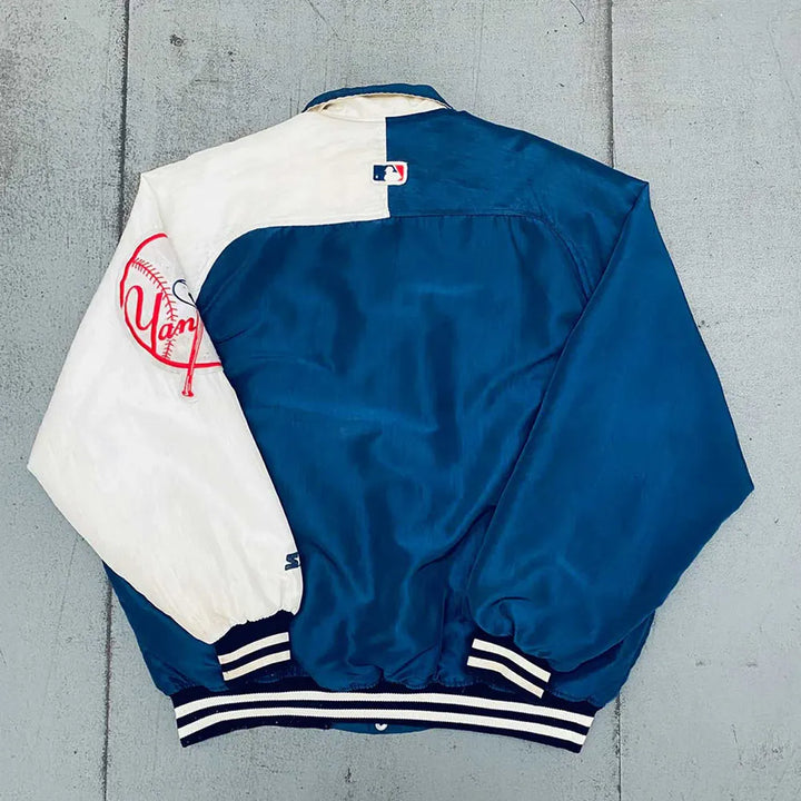 1990’s NY Yankees Dugout Jacket with Iconic Logo in USA