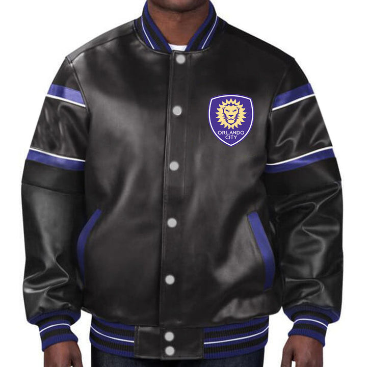 Show your support for Orlando City SC with this premium leather jacket in USA