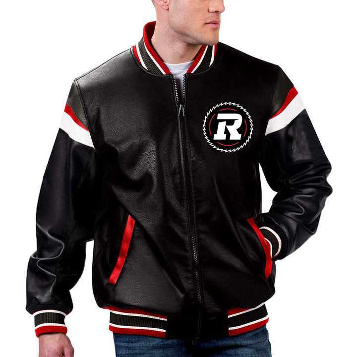 The Pricy CFL Ottawa RedBlacks Jacket in France style\