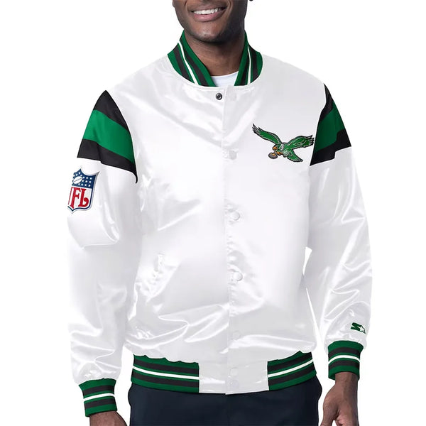 NFL Philadelphia Eagles Satin Jacket for Men and Women