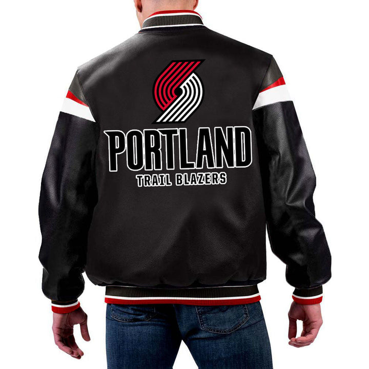 NBA Portland Trail Blazers Leather Jacket for Men and Women in USA