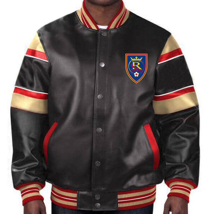 Stylish Real Salt Lake leather jacket for dedicated soccer fans in United State Market