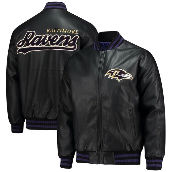 National Football League Baltimore Ravens leather jacket for men and women in USA